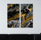 Aurum bundle meridian 1 2-panel shown in product view in 12 x 24 inch universal size