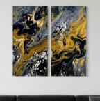 Aurum bundle meridian 2 2-panel shown in product view in 12 x 24 inch universal size