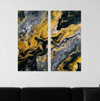 Aurum bundle meridian 3 2-panel shown in product view in 12 x 24 inch universal size