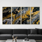 Aurum bundle tetrad 4 4-panel front-facing product image in 20 x 40 inch statement piece