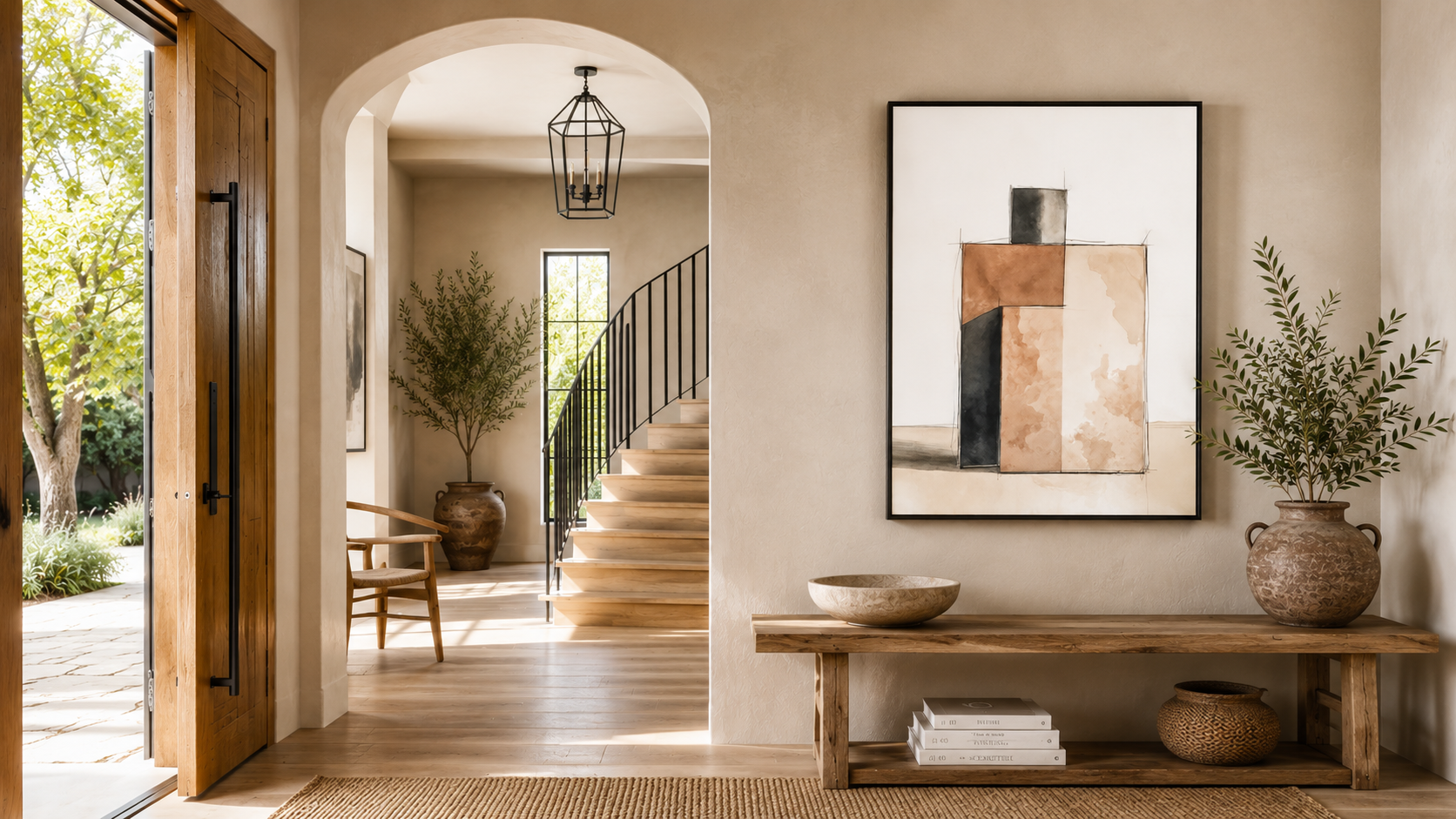 Artwork shown in an interior setting