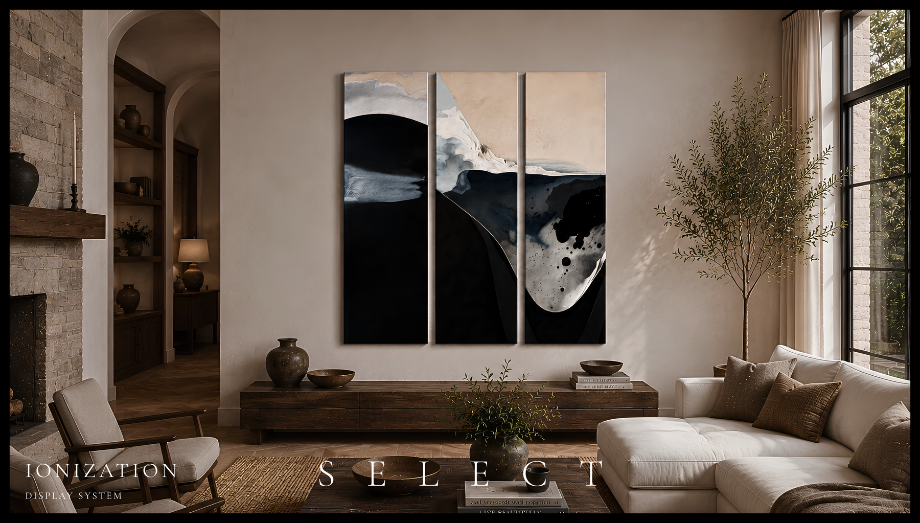 Ionization triptych