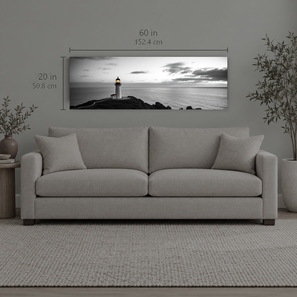 Beacon 227 | Canvas — size reference, 60 W × 20 H inches — B Quiet