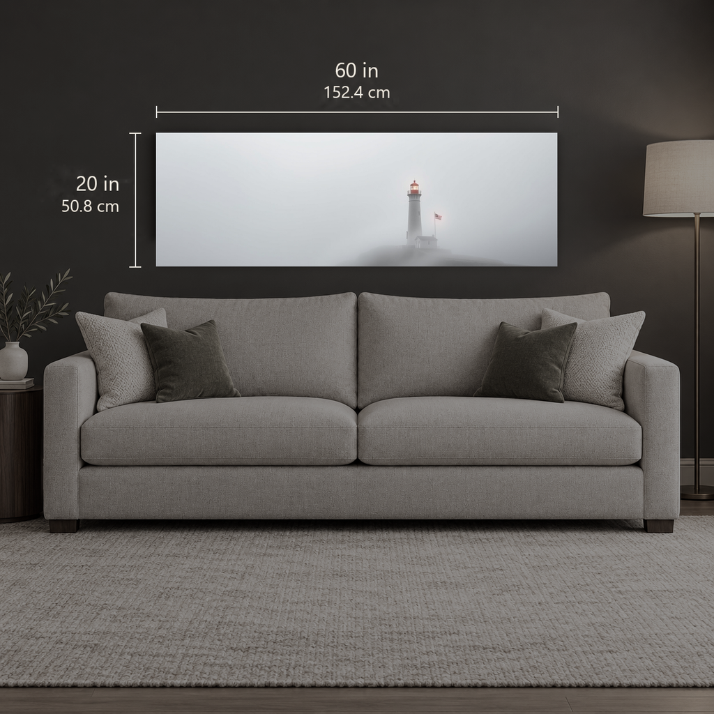 Beacon 261 | Canvas — size reference, 60 W × 20 H inches — B Quiet