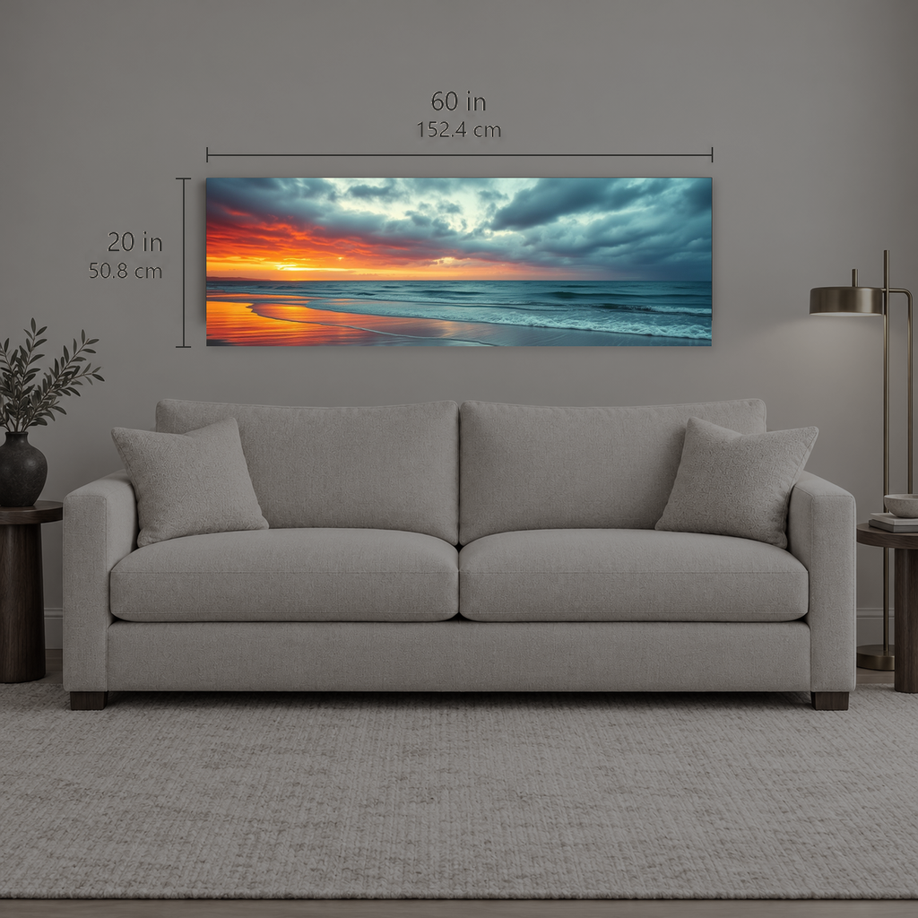 Breakwater 306 | Canvas — size reference, 60 W × 20 H inches — B Quiet