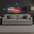Breakwater 387 | Canvas — size reference, 60 W × 20 H inches — B Quiet