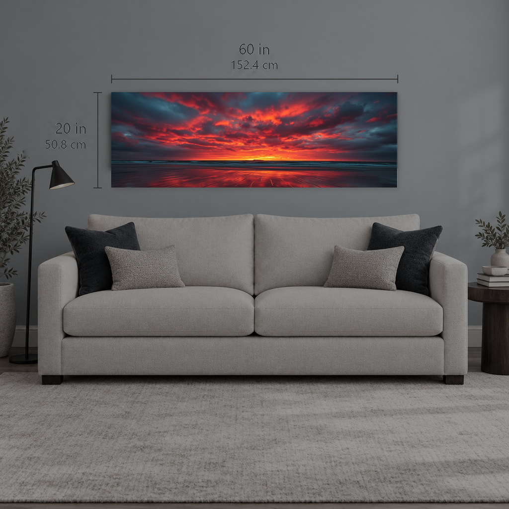 Breakwater 389 | Canvas — size reference, 60 W × 20 H inches — B Quiet