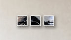 Catalysis Three-Square Display — Framed Paper White 12x12 — corrected white frame