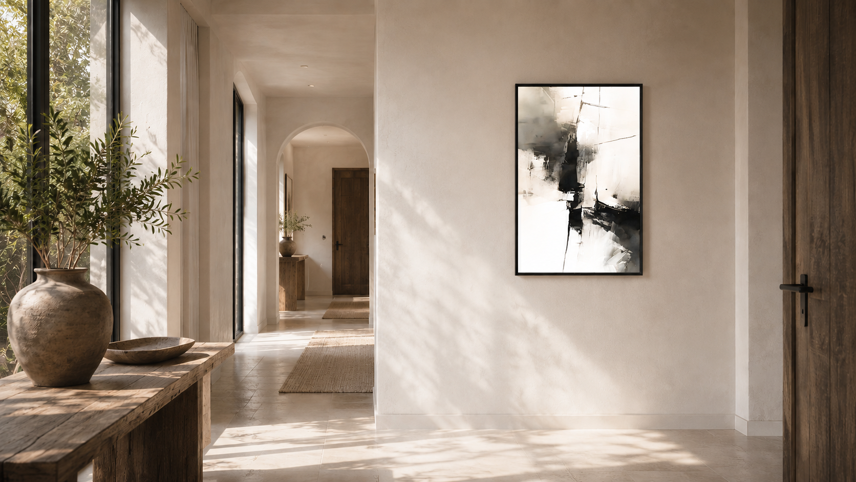 Artwork shown in an interior setting