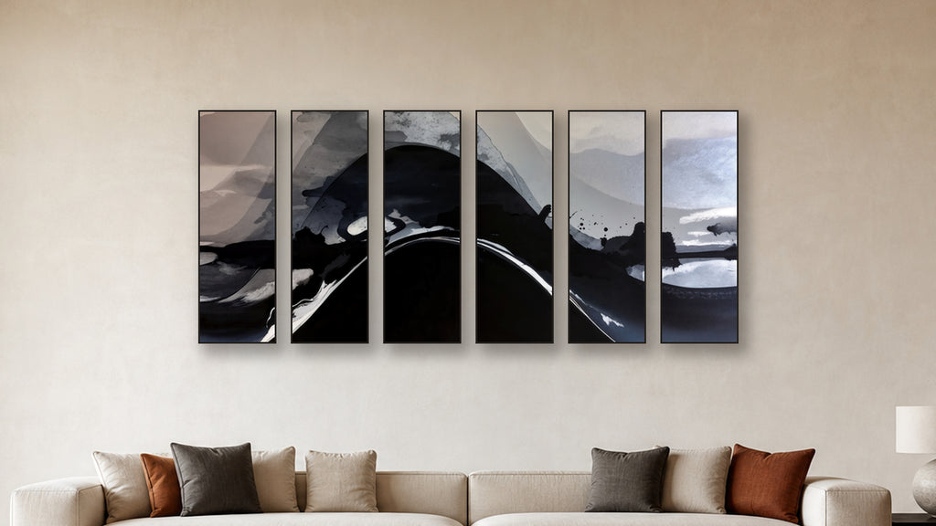 Catalysis HEXAD 16x48 accurately scaled living-room mockup