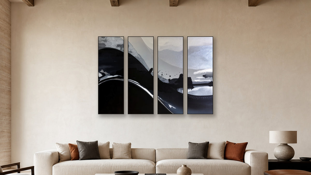 Catalysis TETRAD 20x60 accurately scaled living-room mockup