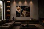 Ashlar #114 Canvas 3-Panel Triptych II–IV complete multi-panel canvas display