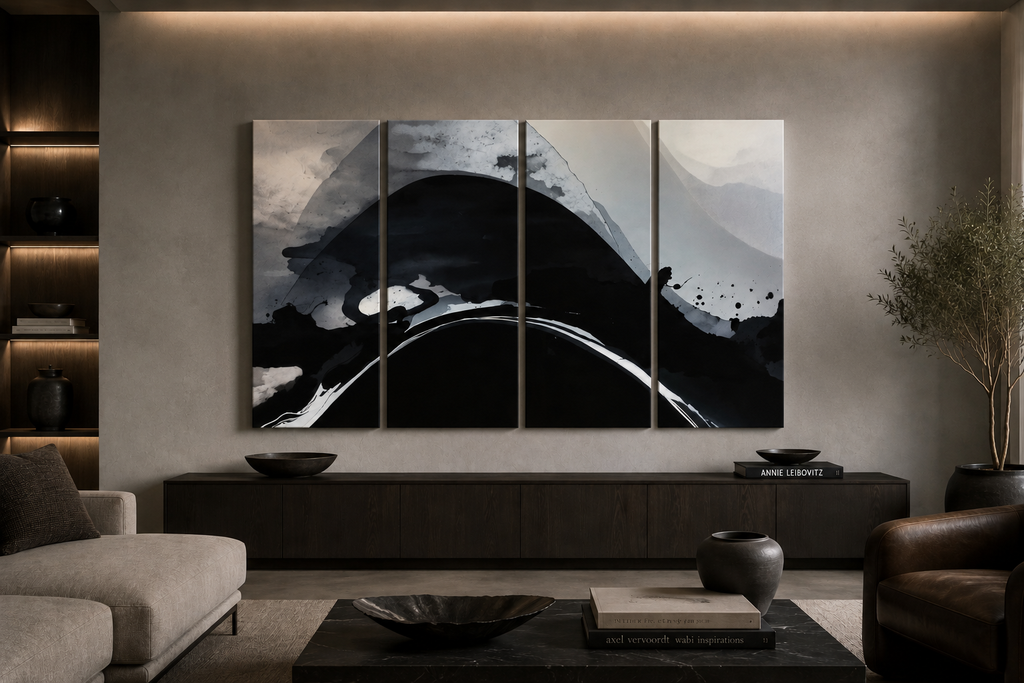 Catalysis Canvas 4-Panel Tetrad complete multi-panel canvas display