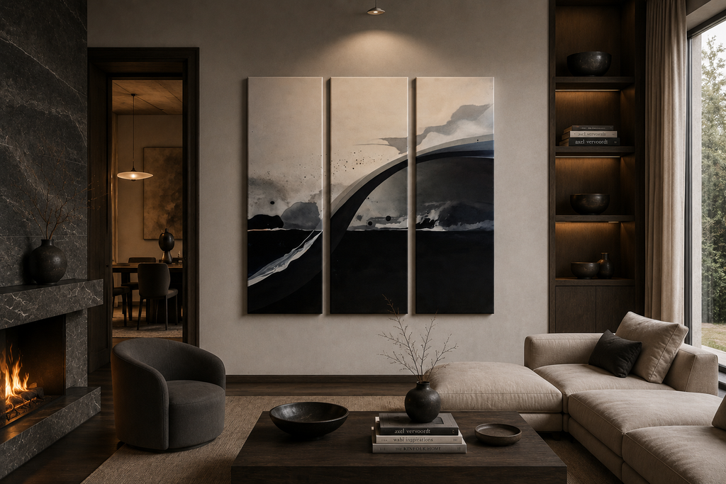 Diffusion Canvas 3-Panel Triptych complete multi-panel canvas display