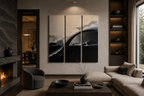 Diffusion Canvas 3-Panel Triptych complete multi-panel canvas display