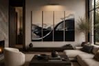 Diffusion Canvas 4-Panel Tetrad complete multi-panel canvas display