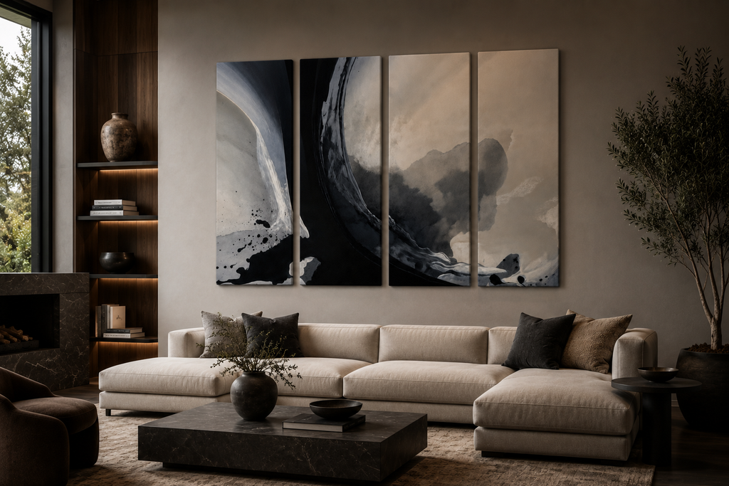 Fusion Canvas 4-Panel Tetrad complete multi-panel canvas display