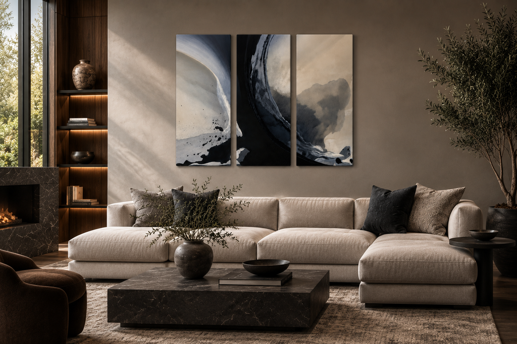 Fusion Canvas 3-Panel Triptych complete multi-panel canvas display