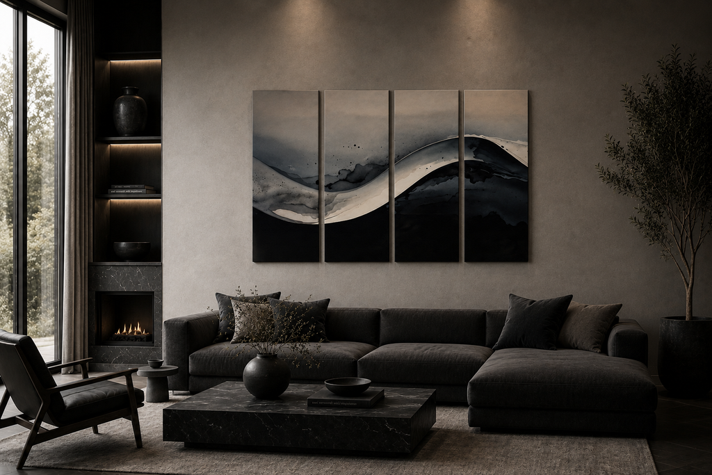 Gradient Canvas 4-Panel Tetrad complete multi-panel canvas display