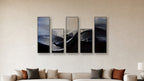 DIFFUSION PEAK I-V accurate 16-inch living-room mockup; panels II and IV are 16x32