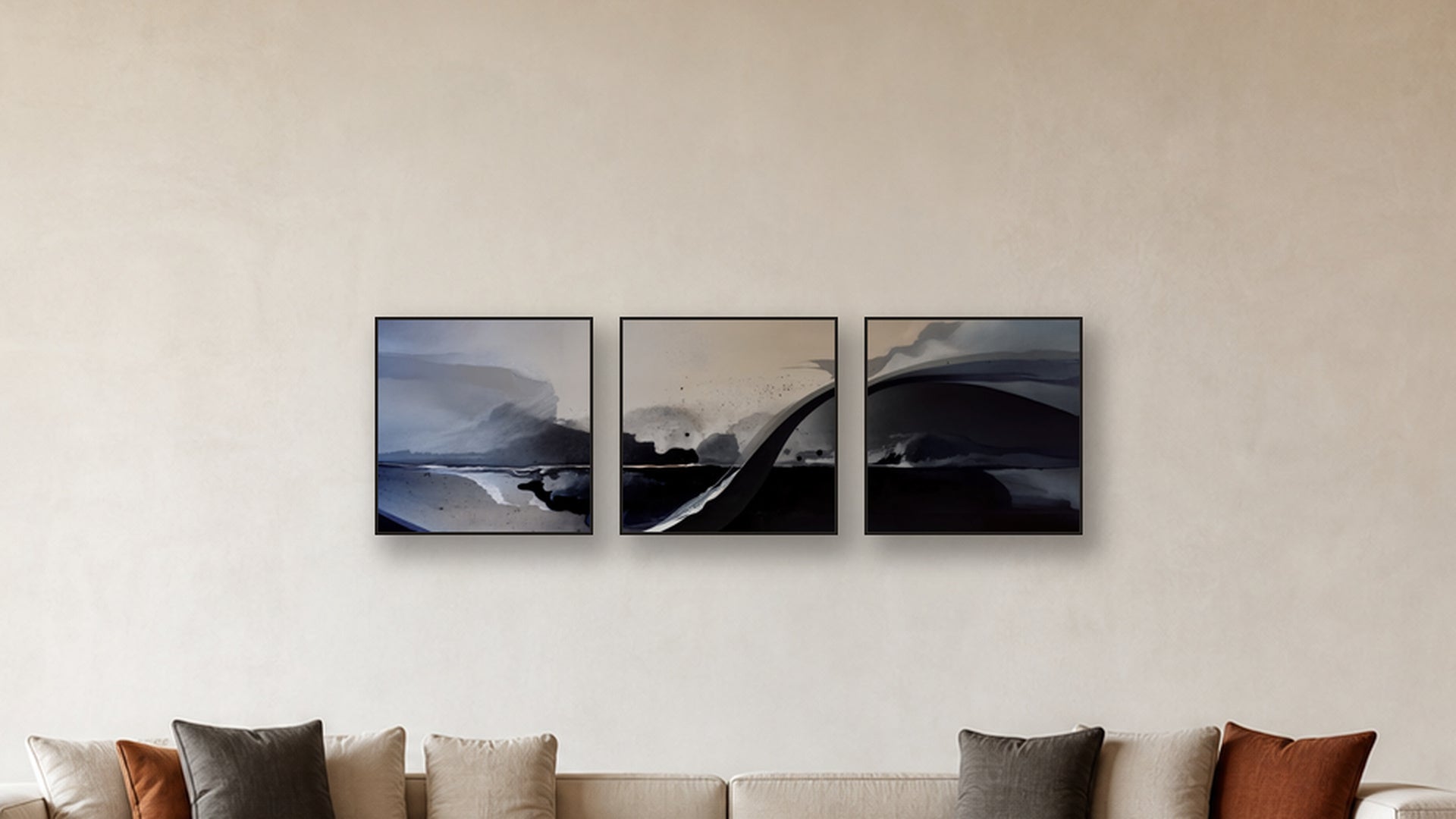 Diffusion Three-Square Display — CANVAS NONE 24x24