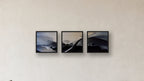 Diffusion Three-Square Display — FRAMED PAPER BLACK 16x16