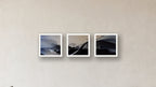 Diffusion Three-Square Display — FRAMED PAPER WHITE 16x16