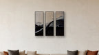 Diffusion TRIPTYCH 12x36 accurately scaled living-room mockup