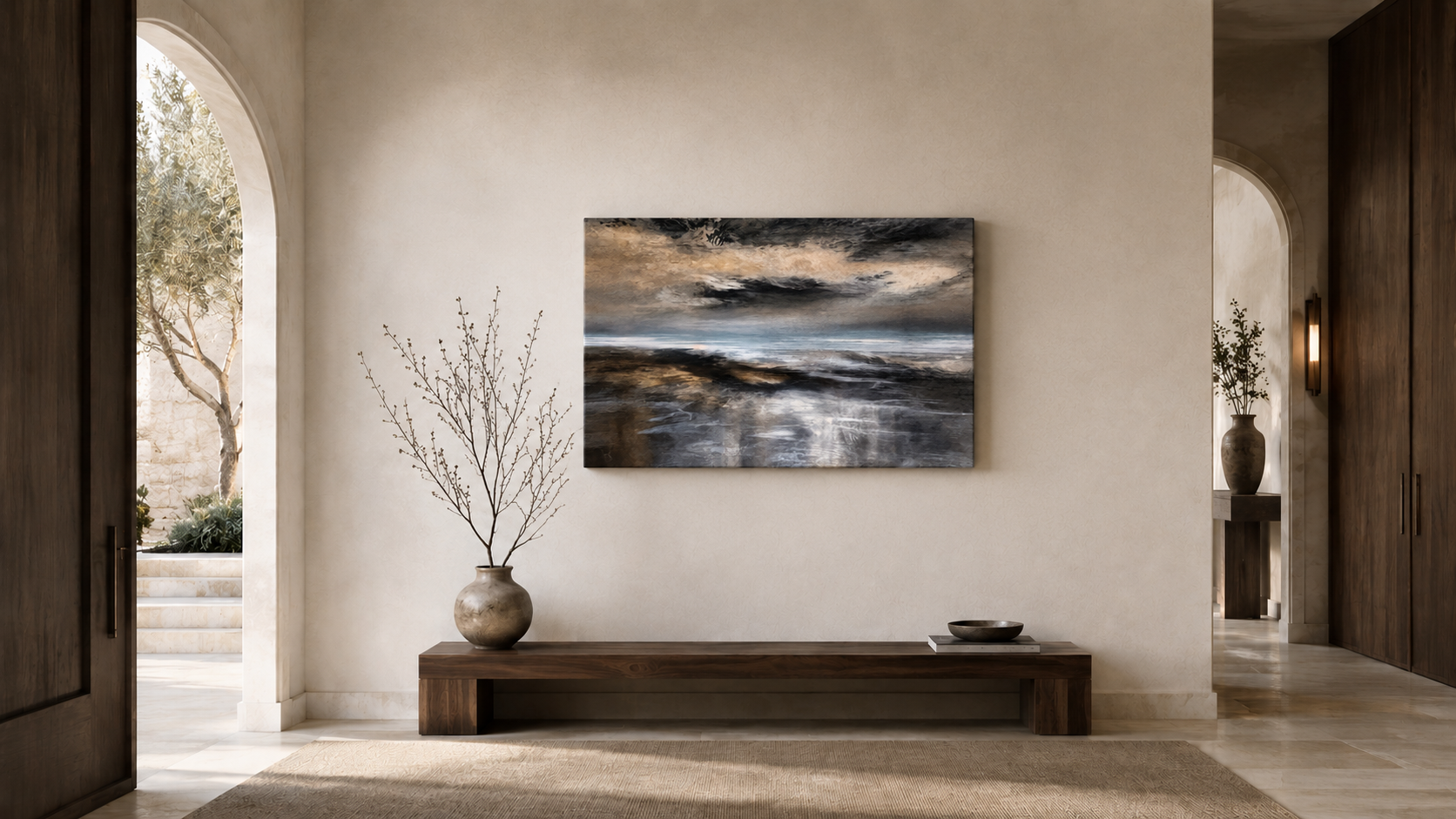Artwork shown in an interior setting
