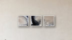 Fusion Three-Square Display — FRAMED CANVAS WHITE 16x16