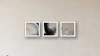 Fusion Three-Square Display — FRAMED PAPER WHITE 16x16