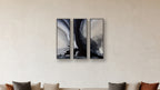 FUSION FUSION TRIPTYCH 12x36 LIVING ROOM MOCKUP; panels II and IV are 16x32