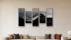 GRADIENT GRADIENT PEAK 16 CENTERED LIVING ROOM MOCKUP; panels II and IV are 16x32