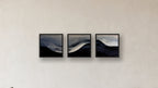Gradient Three-Square Display — FRAMED CANVAS BLACK 16x16