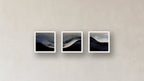 Gradient Three-Square Display — FRAMED PAPER WHITE 12x12