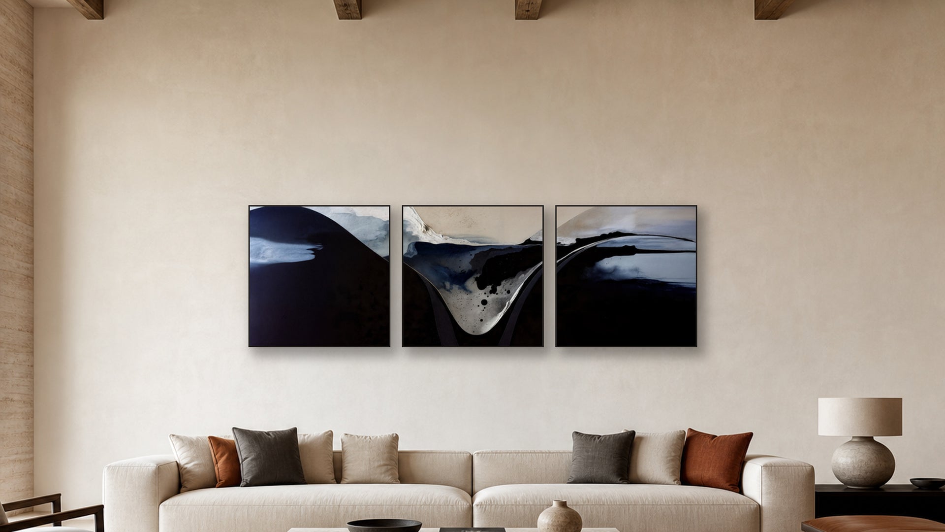 Ionization Three-Square Display — CANVAS NONE 36x36
