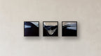 Ionization Three-Square Display — FRAMED PAPER BLACK 12x12