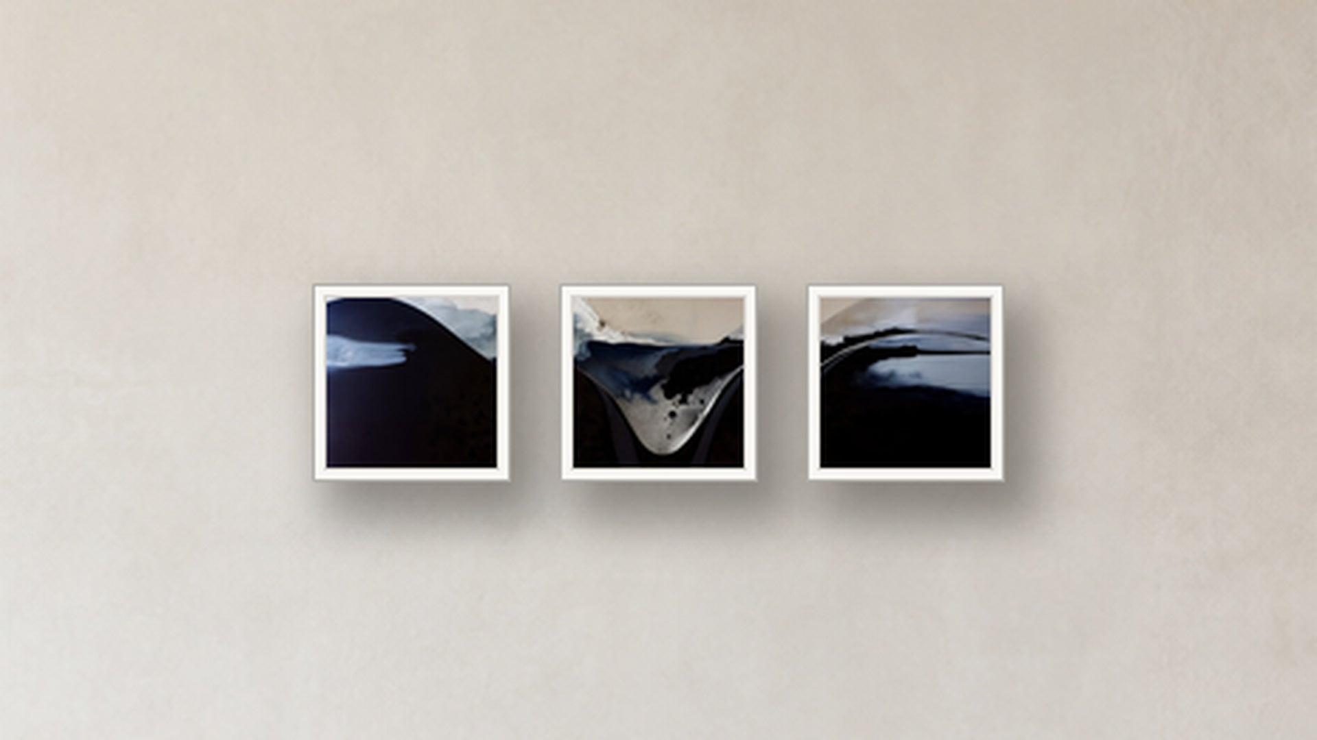 Ionization Three-Square Display — FRAMED PAPER WHITE 12x12