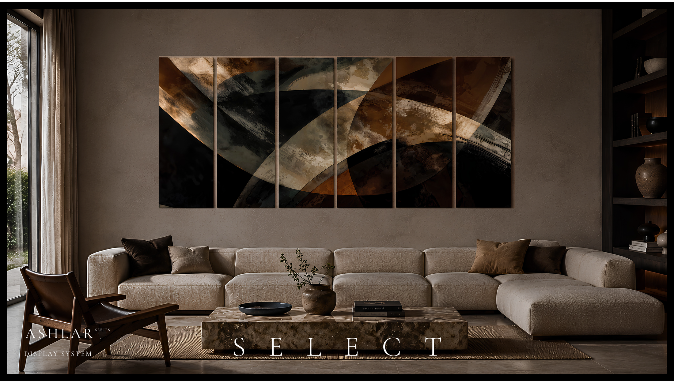 Ashlar #377 six-panel HEXAD display