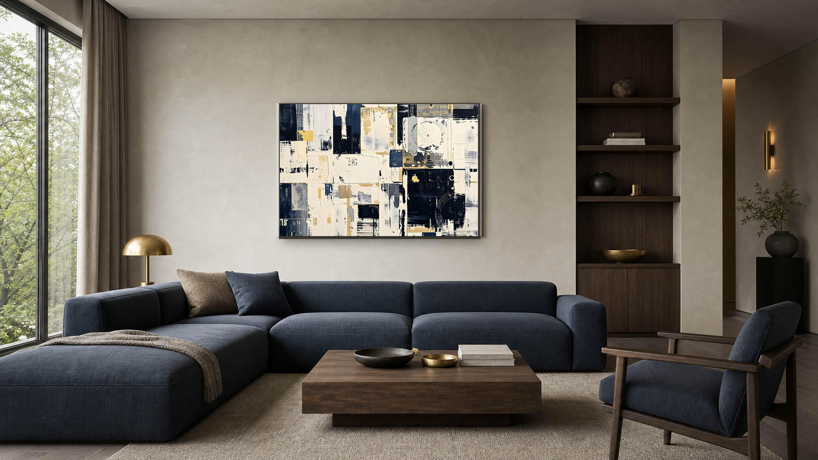 TARTU artwork displayed in a refined interior