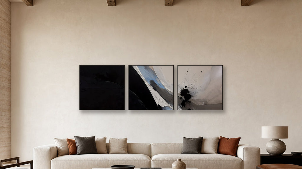 Nucleation Three-Square Display — CANVAS NONE 36x36