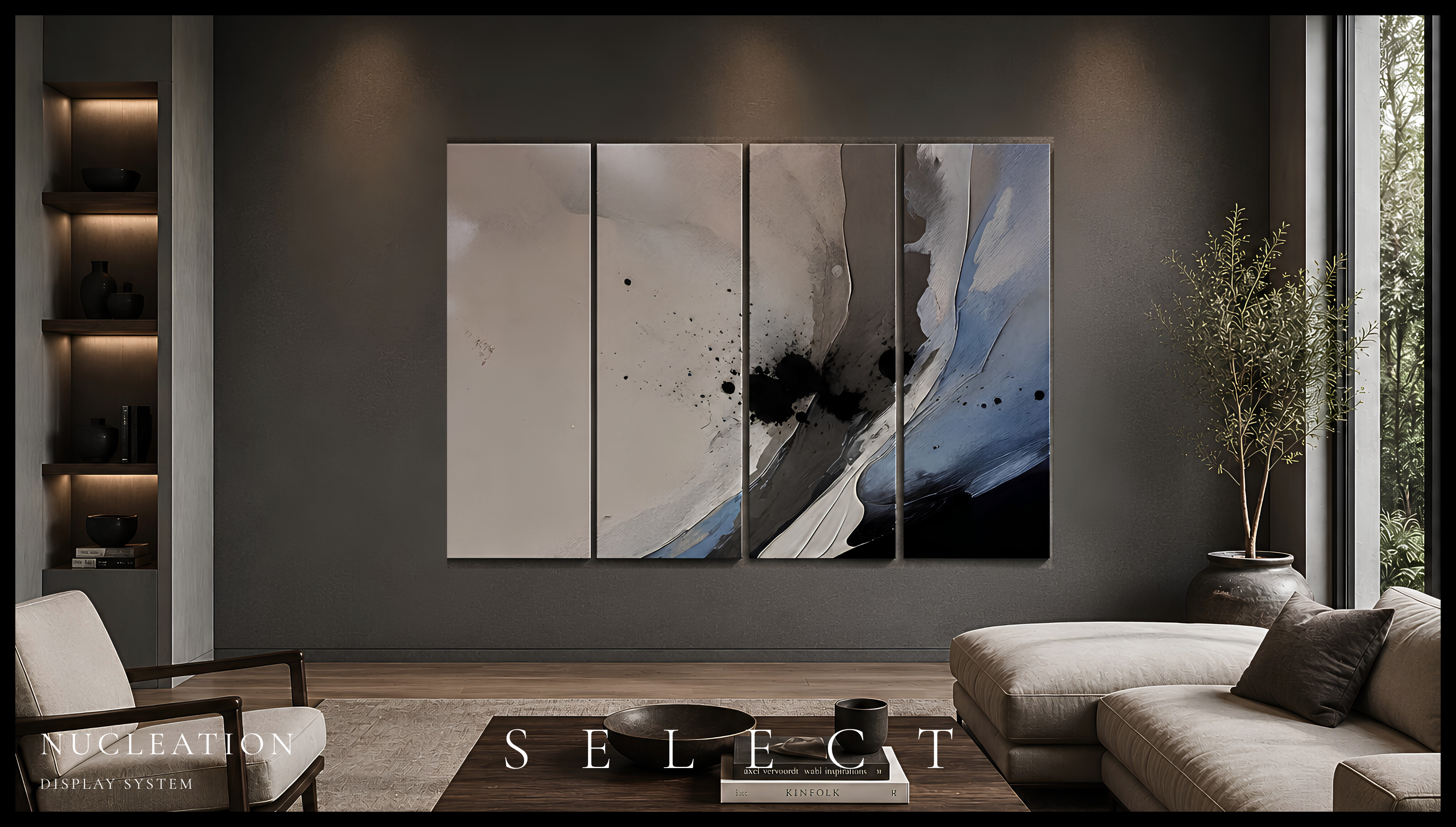 Nucleation | Canvas 4-Panel Tetrad