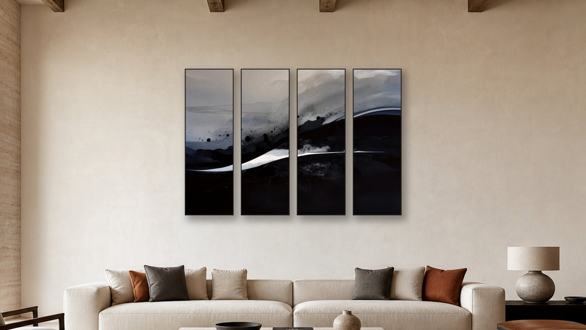 OXIDATION TETRAD II-V 20x60 accurately scaled living-room mockup