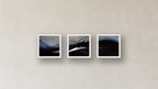 Oxidation Three-Square Display — FRAMED PAPER WHITE 12x12