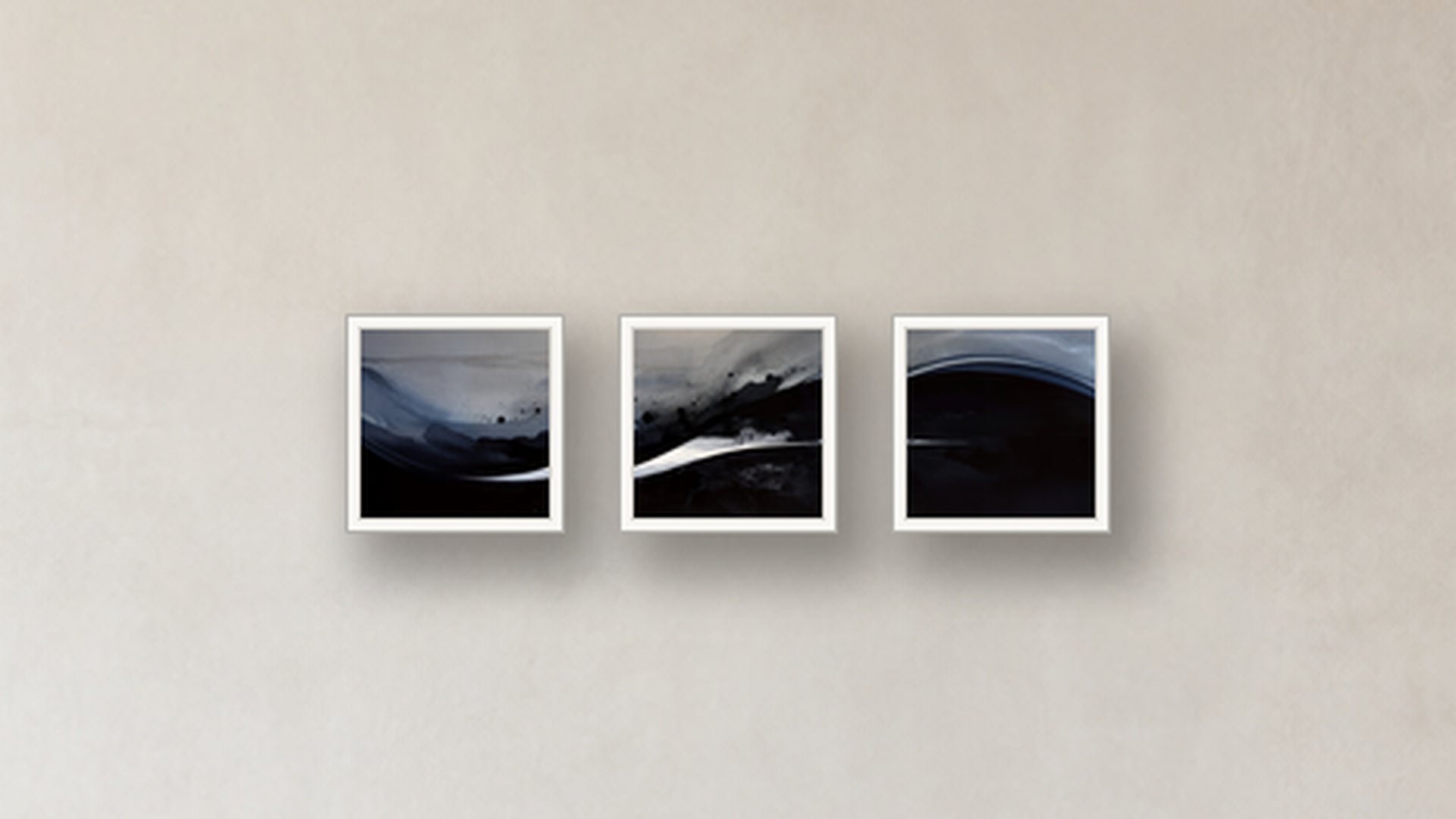 Oxidation Three-Square Display — FRAMED PAPER WHITE 12x12