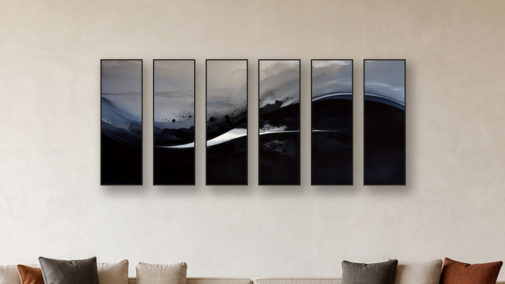 Oxidation HEXAD 12x36 accurately scaled living-room mockup