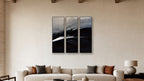 Oxidation TRIPTYCH 20x60 accurately scaled living-room mockup