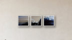 Passivation Three-Square Display — FRAMED CANVAS WHITE 16x16