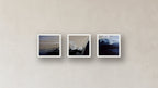 Passivation Three-Square Display — FRAMED PAPER WHITE 12x12
