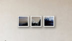 Passivation Three-Square Display — FRAMED PAPER WHITE 16x16